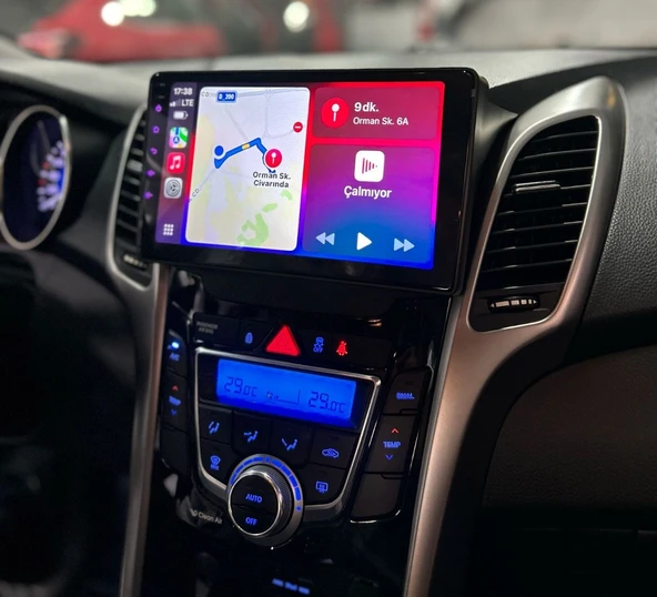 HYUNDAİ İ30 UYUMLU 6 GB RAM 128 GB DAHİLİ HAFIZA 9 İNÇ MULTİMEDYA KABLOSUZ CARPLAY GERİ GÖRÜŞ KAMERALI