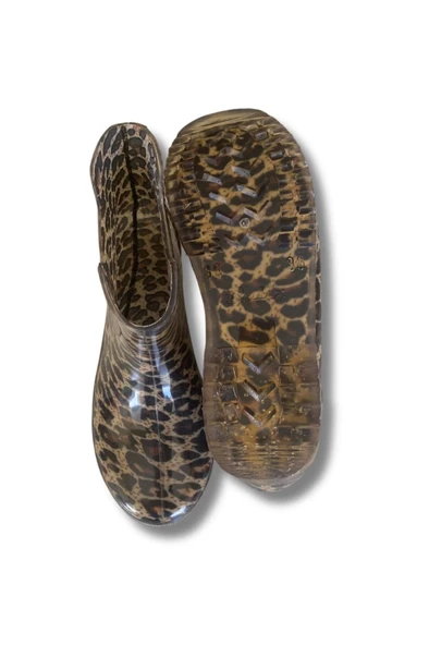 Potin Kadın Yağmur Botu 36-40 Leopar - 5