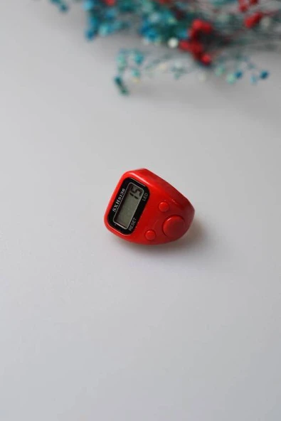 Mini Işıklı Zikirmatik Kırmızı - Resim 3