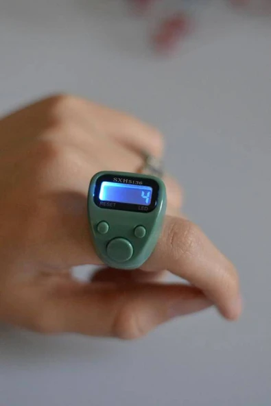 Mini Işıklı Zikirmatik Yeşil - Resim 2