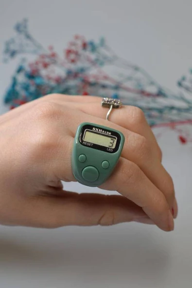 Mini Işıklı Zikirmatik Yeşil - Resim 3