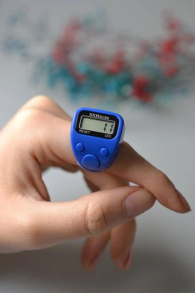 Mini Işıklı Zikirmatik Mavi - Resim 2