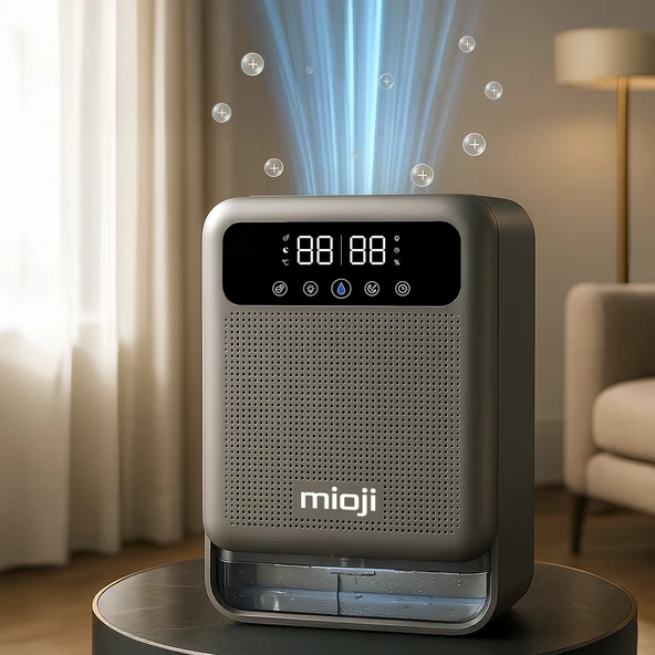 Mioji Mio 30NEC Pro 3.8 Litre Çift Göstergeli Nem Alma ve İyon Hava Temizleme Cihazı - Silver - 1