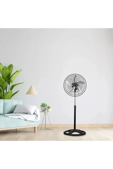 5 Metal Kanatlı Soğutucu Vantilatör Pervane 3 Kademe Hız Kontrol 18’’inch - 80w - 3