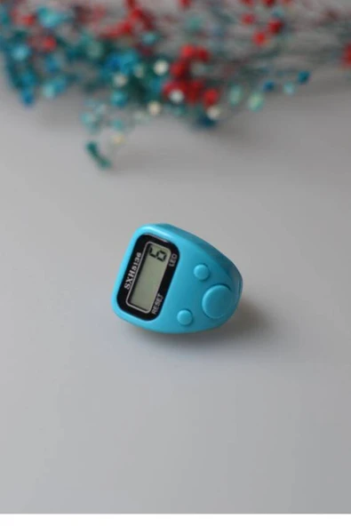 Mini Işıklı Zikirmatik Açık Mavi - Resim 3