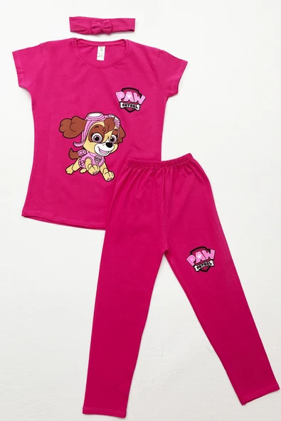 KIZ ÇOCUK TAYTLI TAKIM SAÇ BANDI HEDİYELİ BASKILI C64 - 2