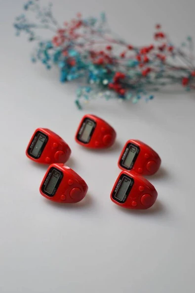 Mini Işıklı Zikirmatik Kırmızı - 4
