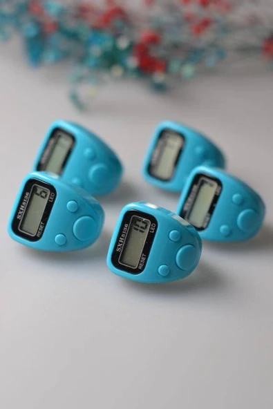 Mini Işıklı Zikirmatik Açık Mavi - Resim 4