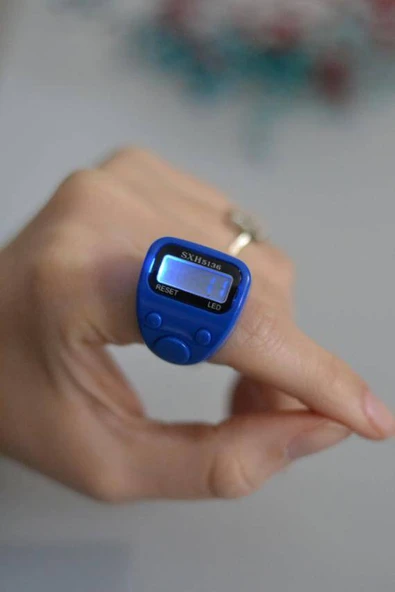 Mini Işıklı Zikirmatik Mavi ürün görseli