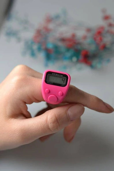 Mini Işıklı Zikirmatik Pembe - Resim 2