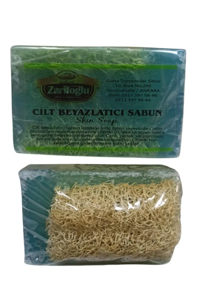 Zarifoğlu Cilt Beyazlatıcı Sabun 1 Adet Doğal Kabak Lifi Olan Katı Sabunu