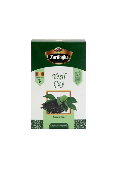Zarifoğlu Yeşil Çay Otu Bitkisi Şifalı Bitkiler 30 Paket Poşet Çay