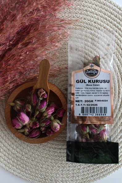 Zarifoğlu Gül Kurusu Bitkisi Şifalı Bitkiler 2 x 20 gr - 3