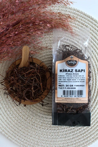 Zarifoğlu Kiraz Sapı Bitkisi Şifalı Bitkiler 34 gr - 3
