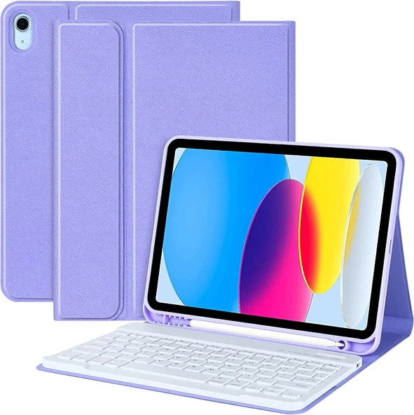 Apple iPad Pro 11inç M4/M5 Kılıf Kablosuz Klavyeli Case Mobax 2024/2025 - Resim 3