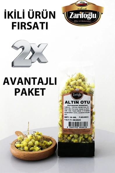 Zarifoğlu Altın Otu Bitkisi Şifalı Bitkiler 2 X 16 gr
