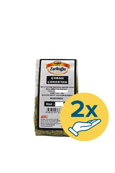 Zarifoğlu Çoban Çökerten Otu Bitkisi Şifalı Bitkiler 2 x 50 gr