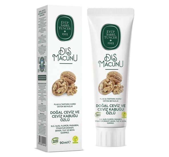 Nessiworld Eyüp Sabri Tuncer Doğal Diş Macunu 90 Gr Ceviz & Ceviz Kabuğu Özlü ürün görseli 1