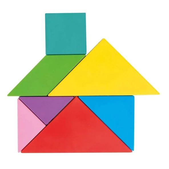 Nessiworld 03 569 Ahşap Manyetik Tangram -Pilsan Oyuncak - 2