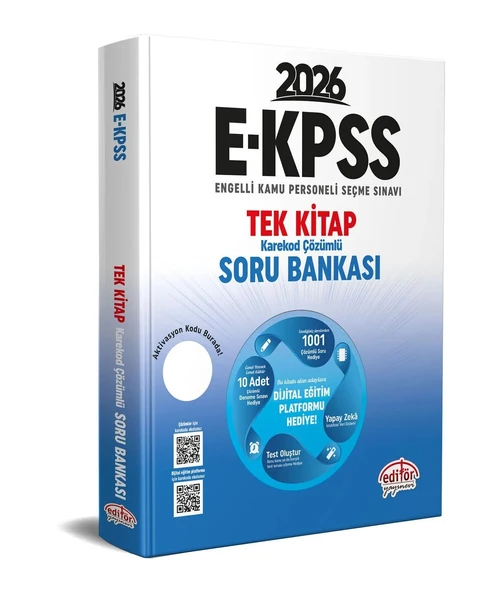 Editör Yayınevi 2026 EKPSS Tek Kitap Soru Bankası - 3