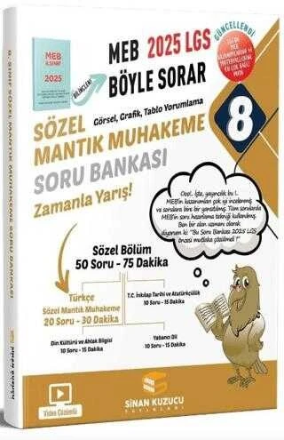 Sinan Kuzucu Yayınları 8. Sınıf Sözel Mantık Muhakeme Soru bankası