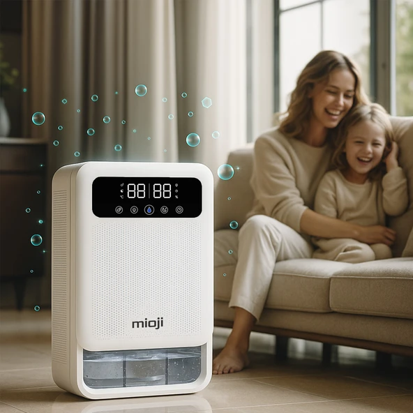Mioji Mio 30NEC Pro 3.8 Litre Çift Göstergeli Nem Alma ve İyon Hava Temizleme Cihazı - Beyaz - Resim 2