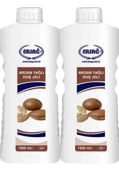 Ersağ Argan Yağlı Duş Jeli 2 Adet 1000ML
