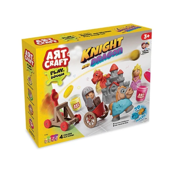 Nessiworld 03848 Şövalye ve Ejderha Oyun Hamuru Seti 280 gr -Dede - 2