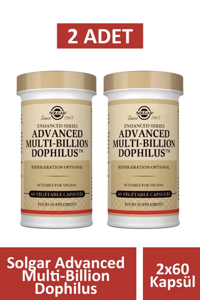 Solgar Advanced Multi-Billion Dophilus 60 Kapsül 2 Adet ürün görseli 1