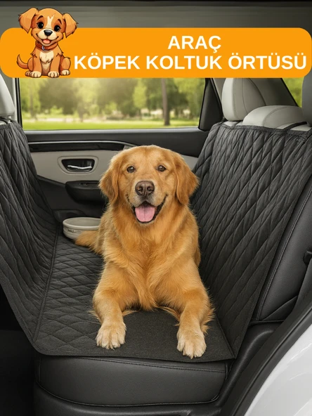 Beylini Evcil Hayvan Araba Koltuk Örtüsü Su Geçirmez cDayanıklı Hamak Tasarım Arka Koltuk Koruma Kılıfı Kaymaz Universal Kedi Köpek Araç Aksesuarları 150X200 cm