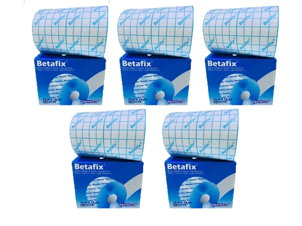 Betafix Fix Flaster Esnek Sabitleme Bandı 10 m x 10 cm 5 KUTU
