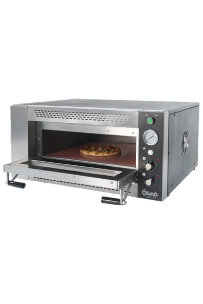 OSİMO Tek Katlı Elektrikli Pizza ve Lahmacun Fırını | 4 Pizza Kapasitesi | 4x25cm | 220V & 380V Uyumlu - 7