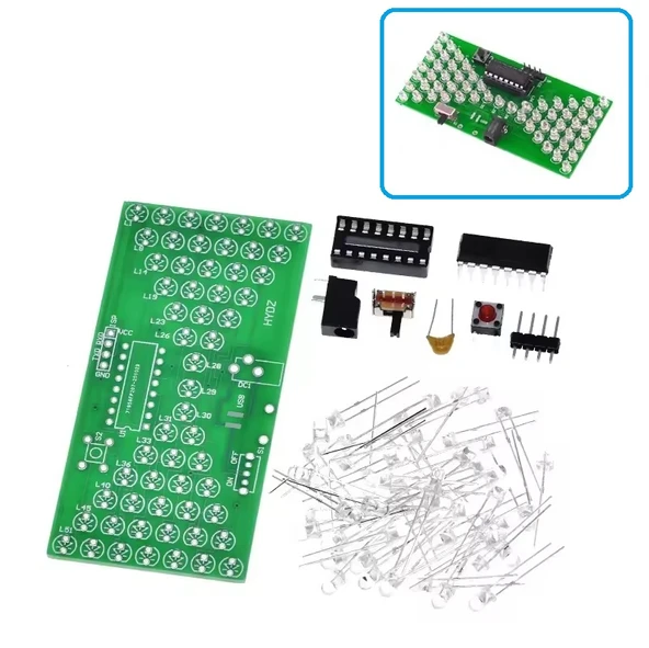 5V Led Elektronik Kum Saati Hobi Devresi DIY Lehimleme Kiti - Demonte(Montesiz) ürün görseli