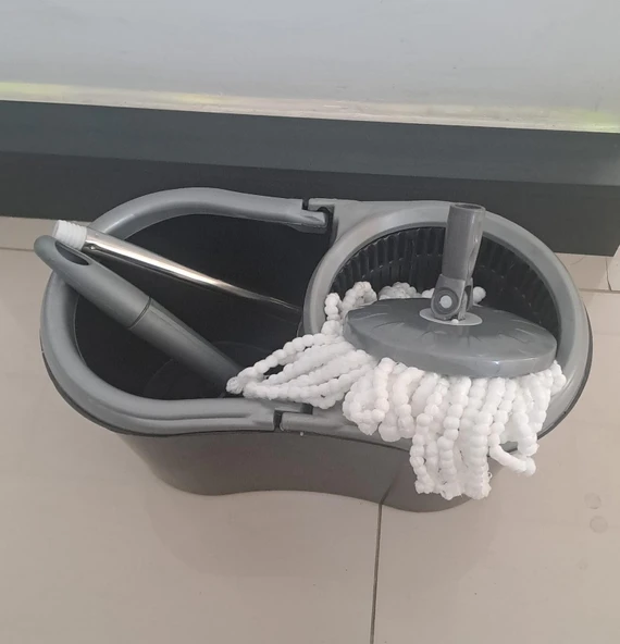 MR. PRATİC MOP SET TEMİZLİK SETİ DÖNERLİ VİLEDA KUTULU  14LT. - 4