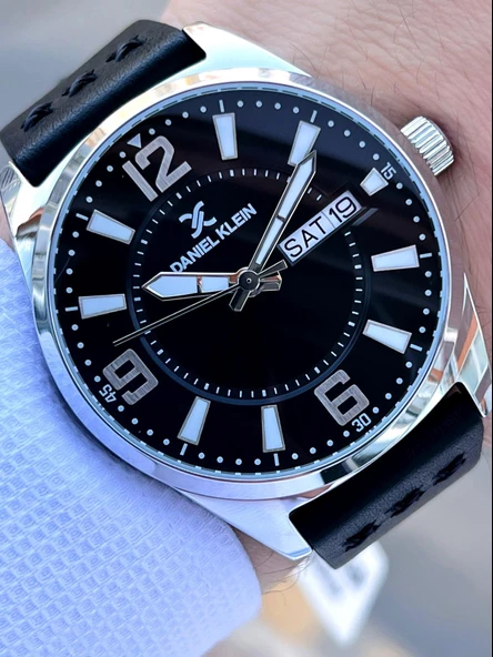 Daniel Klein Deri Kordon 3 Atm Suya Dayanıklı Nişan Ve Damat İçin Erkek Kol Saati EDK.13668-2 ürün görseli