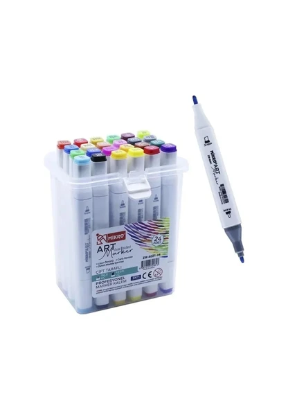 Mikro Zw-8001-48 Art Çift Tarafli Marker Zw8001-48 shnk