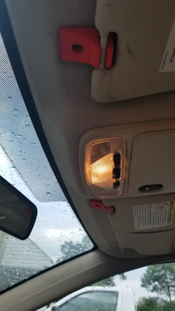 print studio Ford Focus güneşlik menteşesi siyah - Resim 3