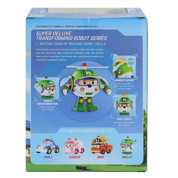 Nessiworld POLI MRT-688 Sesli ve Işıklı Robocar Poli Büyük Transforming Robot Helly -Necotoys - 4