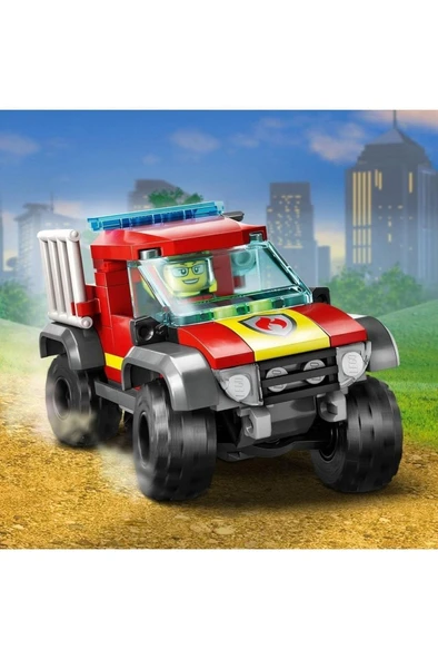 LEGO ® City 4x4 İtfaiye Kamyonu Kurtarma Operasyonu 60393 - 5 Yaş ve Üzeri İçin Yapım Seti (97 Parça) - 7