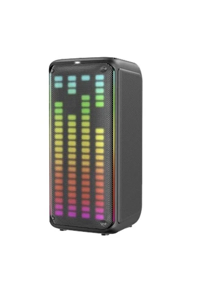 Torima KTS-1911 Siyah Mikrofonlu Kumandalı RGB Ledli Taşınabilir Bluetooth Hoparlör Parti Speaker - 4