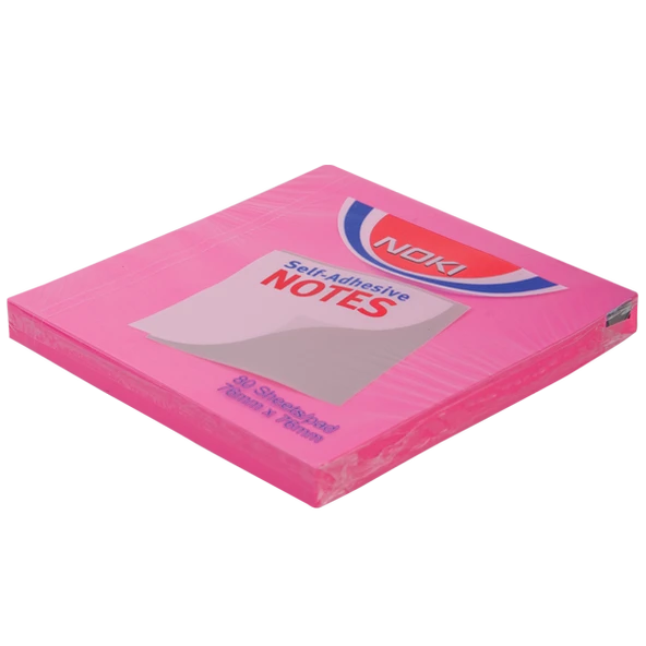 Noki Yapışkanlı Not Kağıdı 80 YP 76x76 Pembe 12165 - 2