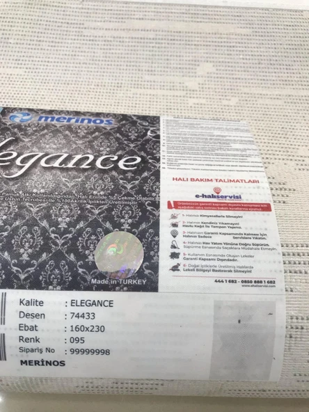 Merinos Halı Elegance 74433 095 Serisi Akrilik Salon Oturma Yatak Odası Halısı - 8