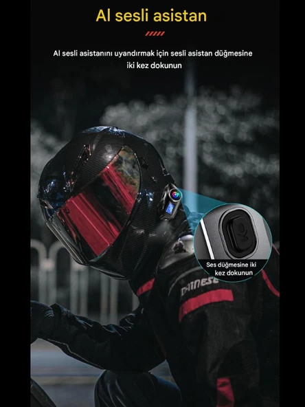Q58 Max Motosiklet Kask Kulaklık İnterkom Bluetooth FM Radyo SD Kart Destekli EQ Özellikli İntercom - 4
