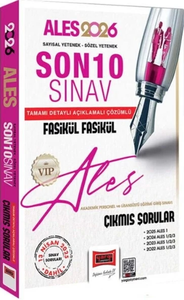 Yargı Ales 2026 Son 10 Sınav Çıkmış Sorular