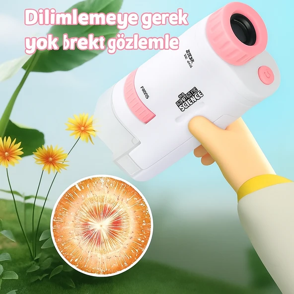 LED Işıklı Taşınabilir Mikroskop  Minik Cihazla Büyük Keşifler - 3
