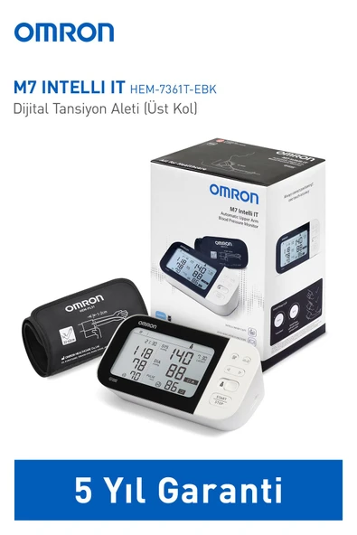 Omron M7 Intelli IT Afib HEM-7380T1-EBK Koldan Dijital Tansiyon Aleti