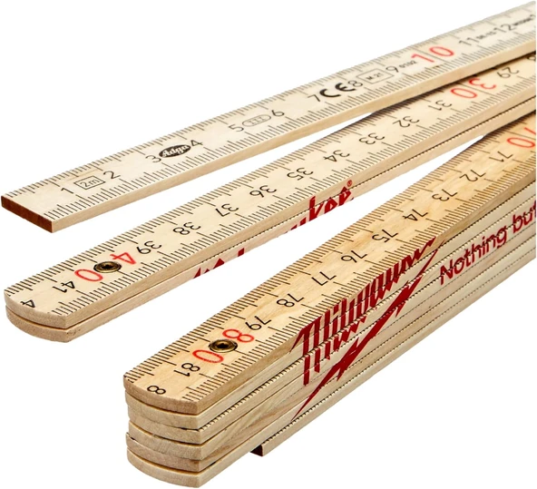 Milwaukee Katlanır Metre İnce Ahşap 2 MT 4932459303 - 3
