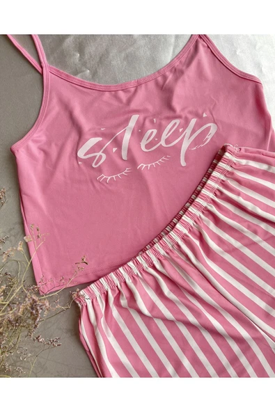 Ruselin KISS ME 5002 LİKRALI ŞORTLU GECELİK TAKIMI-L-XL - 4