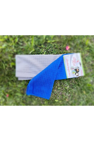 ELCY 40x60 Cm Microfiber Temizlik Bezi Cam Tezgah ve Oto Yıkama 2 Adet - 2