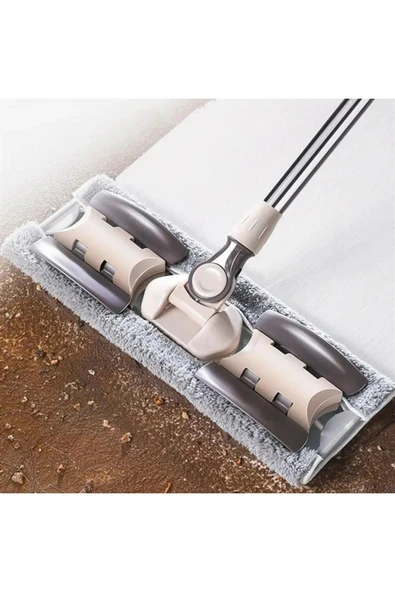 ELCY Sihirli Teleskobik Fayans Duvar Yüzey Temizlik Mikrofiber Mandallı Mop-GRİ1 ADET (YEDEK MOPLU) ürün görseli 1